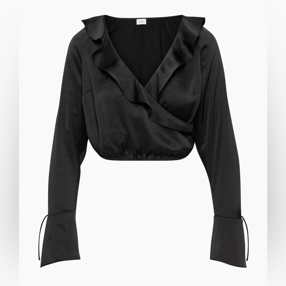 Wilfred Black Ruffle Blouse